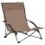 Scaune de plajă pliante, 2 buc., gri taupe, material textil GartenMobel Dekor