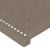 Cadru de pat cu tăblie, gri taupe, 140x190 cm, textil GartenMobel Dekor