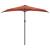 Umbrelă balcon tijă aluminiu cărămiziu 270x144x222cm semirotund GartenMobel Dekor