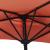 Umbrelă balcon tijă aluminiu cărămiziu 270x144x222cm semirotund GartenMobel Dekor