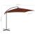 Umbrelă suspendată cu stâlp din oțel, teracota, 250 x 250 cm GartenMobel Dekor
