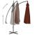 Umbrelă suspendată cu stâlp din oțel, teracota, 250 x 250 cm GartenMobel Dekor
