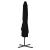 Umbrelă de exterior cu stâlp din oțel, negru, 250x250x230 cm GartenMobel Dekor