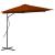 Umbrelă de exterior cu stâlp din oțel, teracota, 300x230 cm GartenMobel Dekor