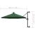 Umbrelă soare LED montaj pe perete stâlp metal verde 300 cm GartenMobel Dekor