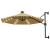 Umbrelă soare LED montaj pe perete stâlp metal gri taupe 300cm GartenMobel Dekor