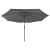 Umbrelă de soare exterior LED-uri & stâlp metal antracit 400 cm GartenMobel Dekor
