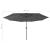 Umbrelă de soare exterior LED-uri & stâlp metal antracit 400 cm GartenMobel Dekor