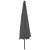 Umbrelă de soare exterior LED-uri & stâlp metal antracit 400 cm GartenMobel Dekor