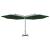 Umbrelă de soare dublă cu stâlp din oțel, verde, 600 cm GartenMobel Dekor