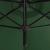 Umbrelă de soare dublă cu stâlp din oțel, verde, 600 cm GartenMobel Dekor
