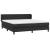 Pat box spring cu saltea, negru, 180x200 cm, piele ecologică GartenMobel Dekor