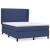 Pat box spring cu saltea, albastru, 140x200 cm, textil GartenMobel Dekor