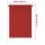 Jaluzea tip rulou de exterior, 100x140 cm, roșu, HDPE GartenMobel Dekor
