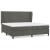 Pat box spring cu saltea, gri închis, 200x200 cm, catifea GartenMobel Dekor