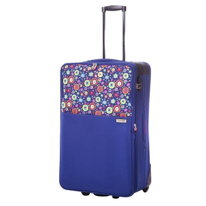 Troler Neo Albastru Cu Print 74X45X26 Cm 1246 ComfortTravel Luggage