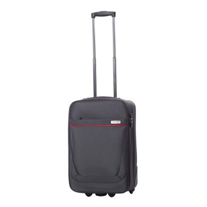 Troler Carla Gri Cu Rosu 54 Cm - 1188 ComfortTravel Luggage