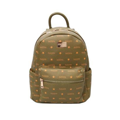 Rucsac Ella Icon de dama, Star, Verde Bronze, 33x27x14cm ComfortTravel Luggage