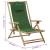 Scaun rabatabil de relaxare, verde, bambus & țesătură GartenMobel Dekor