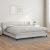 Pat box spring cu saltea, alb, 200x200 cm, piele ecologică GartenMobel Dekor