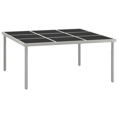 Masă de grădină, 170x170x74,5 cm, oțel și sticlă GartenMobel Dekor