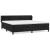 Pat box spring cu saltea, negru, 200x200 cm, catifea GartenMobel Dekor