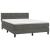 Pat box spring cu saltea, gri închis, 140x190 cm, catifea GartenMobel Dekor