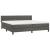 Pat box spring cu saltea, gri închis, 200x200 cm, catifea GartenMobel Dekor