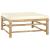 Set mobilier de grădină, cu perne alb crem, 3 piese, bambus GartenMobel Dekor