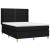 Pat box spring cu saltea, negru, 140x200 cm, textil GartenMobel Dekor