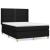 Pat box spring cu saltea, negru, 140x200 cm, textil GartenMobel Dekor