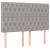 Pat box spring cu saltea, gri deschis, 140x190 cm, textil GartenMobel Dekor