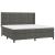 Pat box spring cu saltea, gri închis, 200x200 cm, catifea GartenMobel Dekor