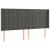 Pat box spring cu saltea, gri închis, 200x200 cm, catifea GartenMobel Dekor