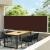 Copertină laterală retractabilă de terasă, maro, 140 x 600 cm GartenMobel Dekor