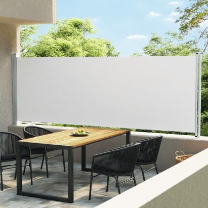 Copertină laterală retractabilă de terasă, crem, 600 x 160 cm GartenMobel Dekor