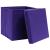 Cutii depozitare cu capace 4 buc. violet, 32x32x32 cm, textil GartenMobel Dekor