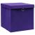 Cutii depozitare cu capace 4 buc. violet, 32x32x32 cm, textil GartenMobel Dekor