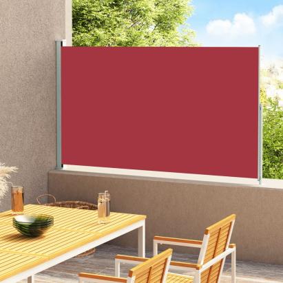 Copertină laterală retractabilă de terasă, roșu, 180x300 cm GartenMobel Dekor