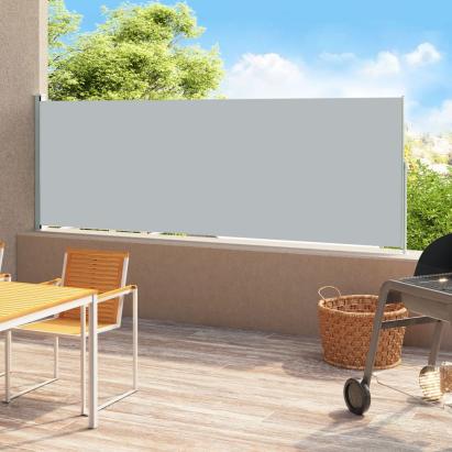 Copertină laterală retractabilă de terasă, gri, 180x500 cm GartenMobel Dekor