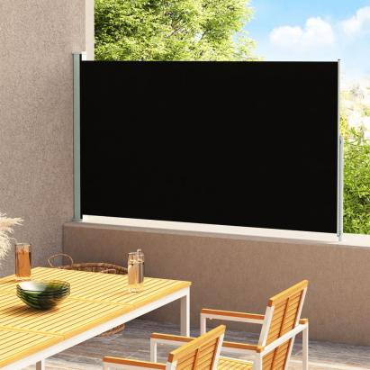 Copertină laterală retractabilă de terasă, negru, 200 x 300 cm GartenMobel Dekor