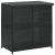 Set mobilier de bar, 3 piese, negru, poliratan GartenMobel Dekor