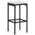 Set mobilier de bar, 3 piese, negru, poliratan GartenMobel Dekor