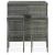 Set mobilier de bar, 3 piese, gri, poliratan GartenMobel Dekor