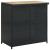 Set mobilier de bar, 3 piese, negru, poliratan GartenMobel Dekor