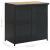 Set mobilier de bar, 3 piese, negru, poliratan GartenMobel Dekor