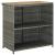 Set de bar, 3 piese, gri, poliratan GartenMobel Dekor