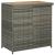 Set de bar, 3 piese, gri, poliratan GartenMobel Dekor