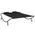 Pat șezlong de exterior, negru, material textil GartenMobel Dekor