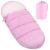 Sac de dormit pentru copii, bebelusi, cu husa, roz, 90x50/45 cm, Springos GartenVIP DiyLine
